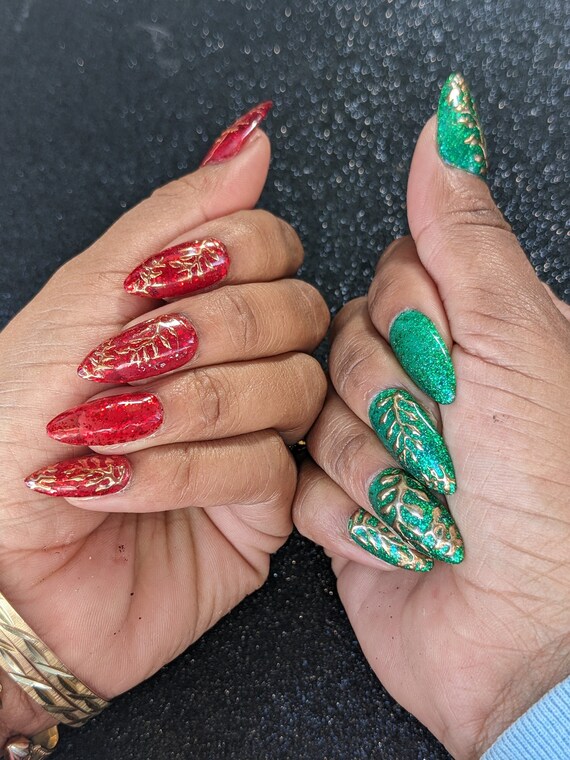 Paint Green Artificial Nails Full Nail Extension Kit, For Personal, Powder  at Rs 349/set in Amritsar