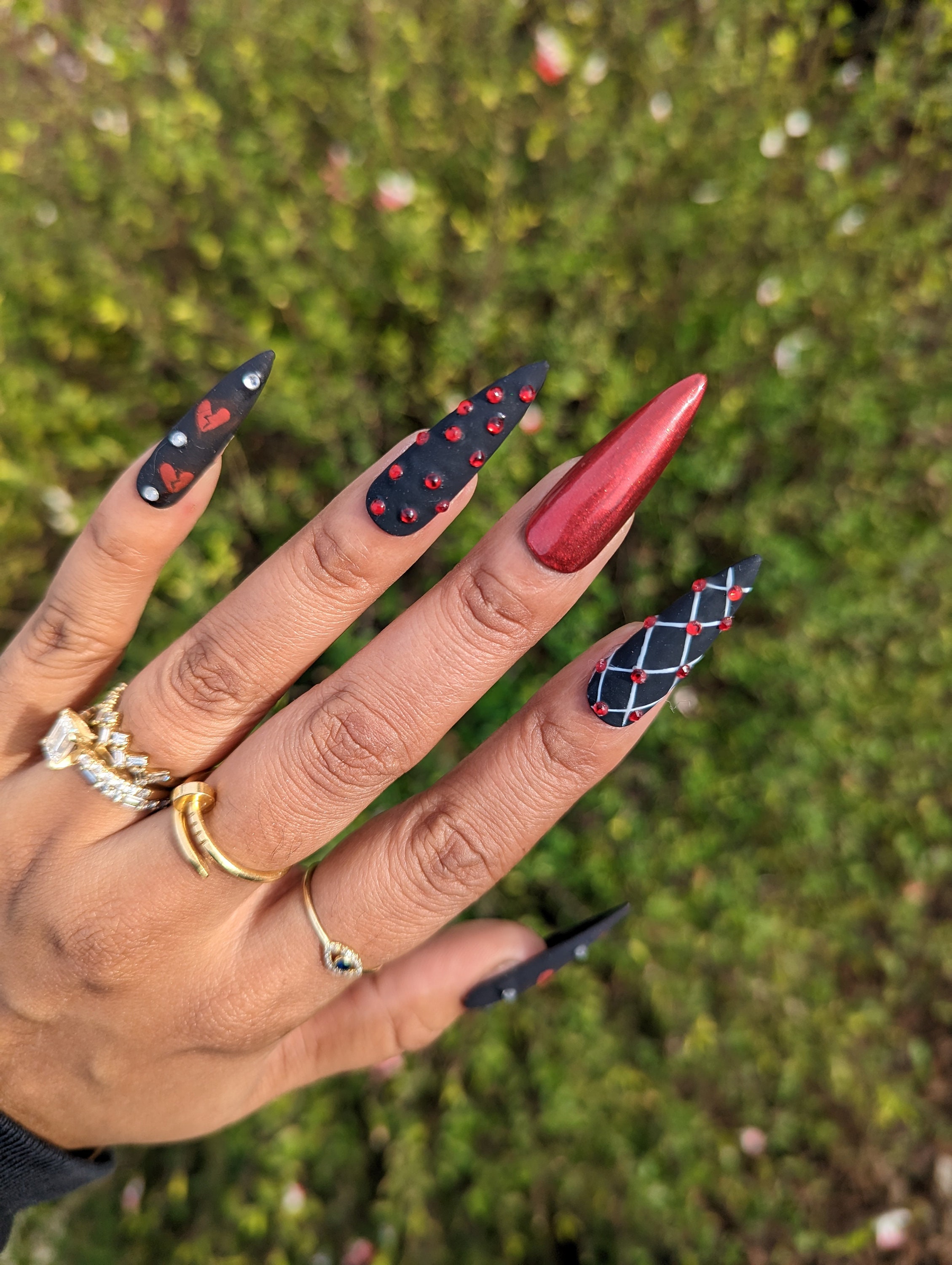 coffin louis vuitton acrylic nails