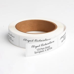 Personalized Waterproof Return Address Labels - Next Day Shipping