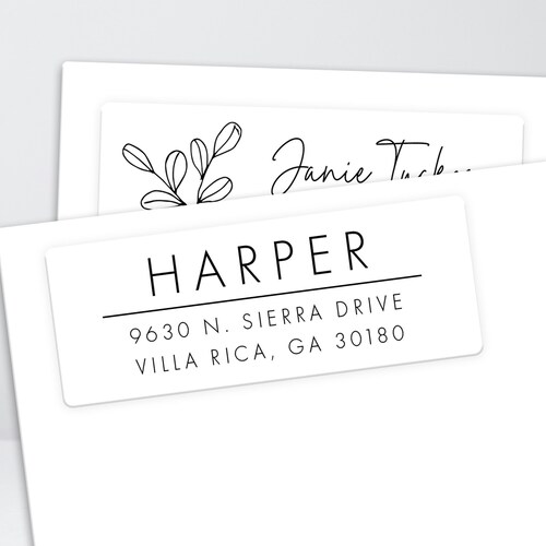Return Address Labels Personalized Mailing Labels Return Etsy
