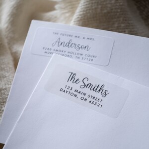 Return Address Labels Custom Address Labels Clear Address - Etsy