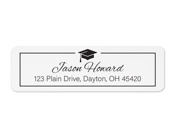 2024 Graduation Return Address Label - (100-430 Labels) - Class of 2024 Return Address Labels - Evrest Press - Jason Howard