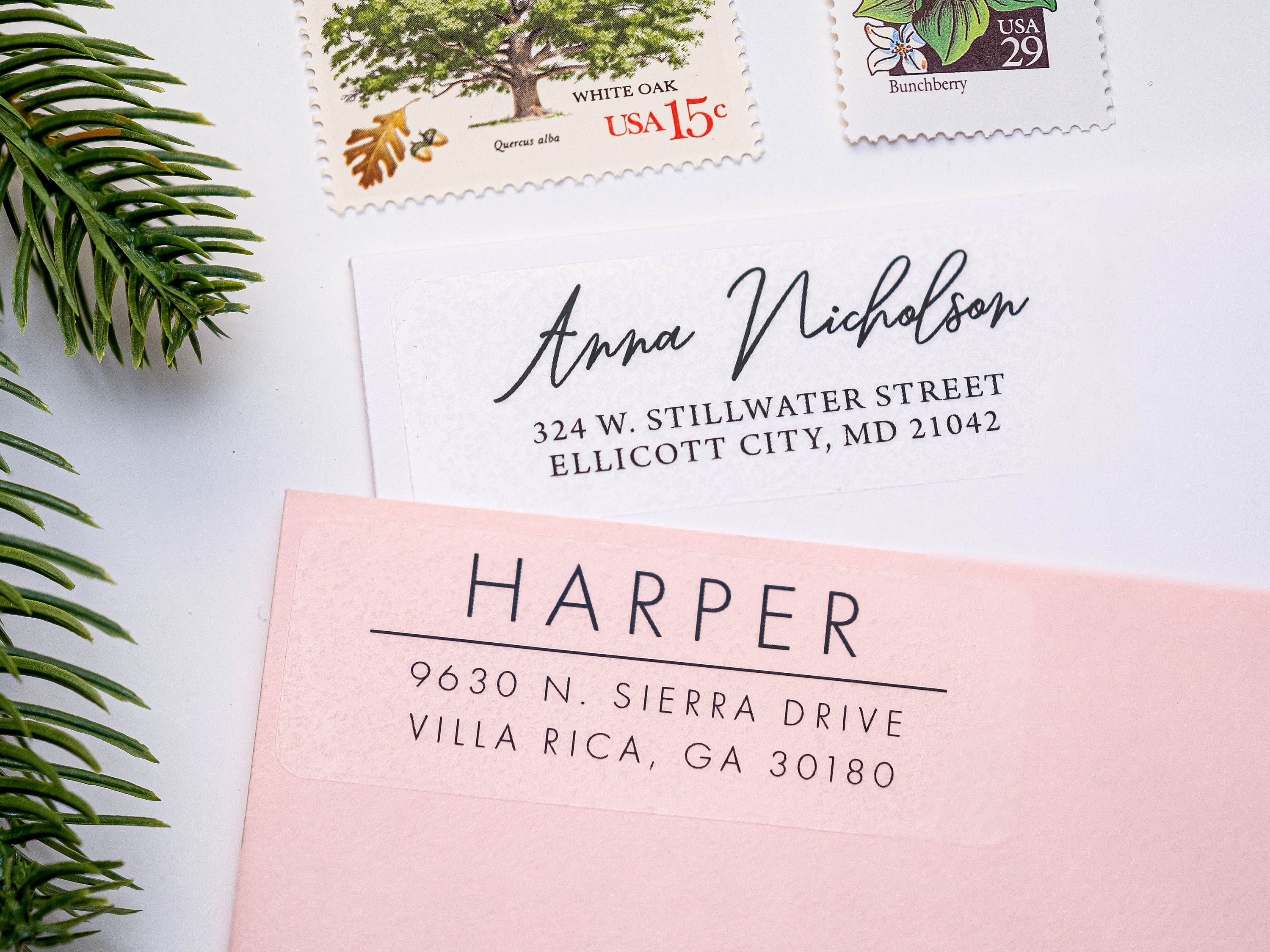 Wedding Stickers for Envelopes, Envelope Seals, Wedding Planning, Wedding  Planner, Wedding Invitation, Leaves Stickers, Ferns, Sticker Set 