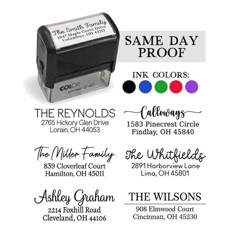 Stamp and Ink Address - Etsy