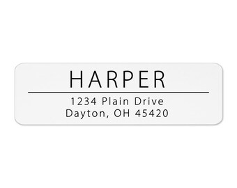 Personalized Return Address Label - (100-430 Labels) - Custom Address Labels - Evrest Press