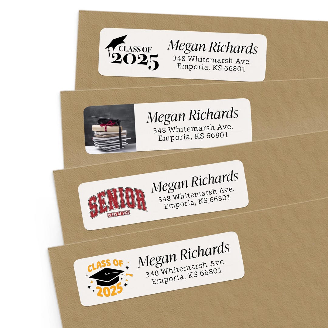 Étiquettes Postales 'De / À' Vierges – 50 Feuilles, 8,4x6 Cm, Adhésives Pour Colis Ou Enveloppes