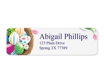 Easter Return Address Label - (100-430 Labels) - Custom Address Labels - Evrest Press