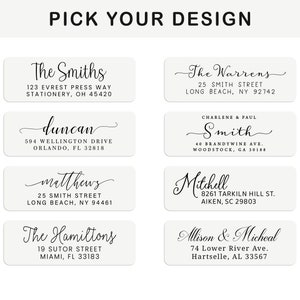 High Quality Roll Return Address Labels, Return Address Labels, Wedding Address Stickers, Calligraphy Address Labels, ROLL image 6