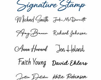 Custom Signature Stamp – Personalized Self-Inking Name Stamp (Free Digital Proof)