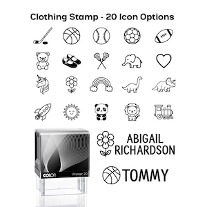 Personalized Kids Clothing Stamp: Durable Fabric Label, Easy to Use