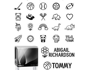 Personalized Kids Clothing Stamp: Durable Fabric Label, Easy to Use