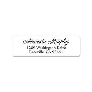 Elegant Cursive Address Label - Mailing Labels for Envelopes