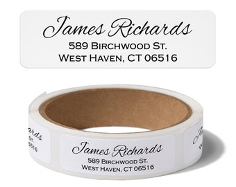 Return Address Label on a Roll - Personalized Return Address Labels for Weddings, Personal & Business - Evrest Press