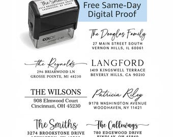 Address Stamp, Return Address Stamp, Custom Address Stamp, Self Inking Stamp, Personalized Stamp