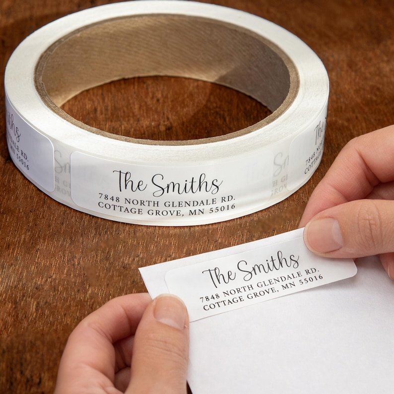 Address Labels, Return Address Labels, Personalized Address Labels, Self Adhesive Address Labels, Address Label Roll image 1