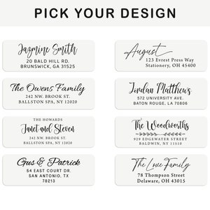 High Quality Roll Return Address Labels, Return Address Labels, Wedding Address Stickers, Calligraphy Address Labels, ROLL image 8