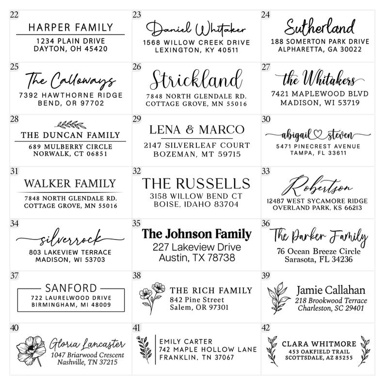 Address Labels, Return Address Labels, Personalized Address Labels, Self Adhesive Address Labels, Address Label Roll image 4