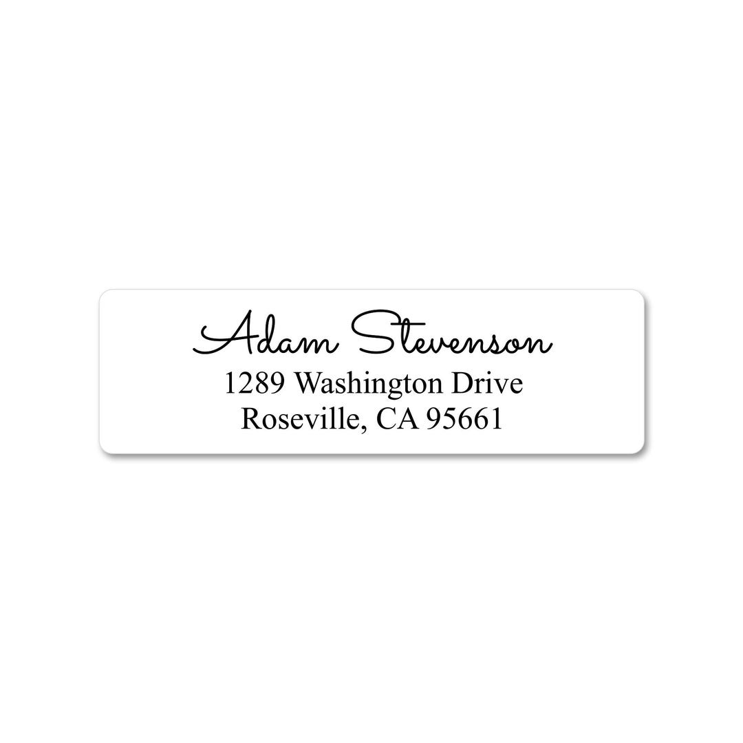 Modern Script and Serif Address Label - Mailing Labels for Envelopes - Etsy