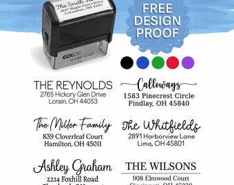 Sello de dirección, sello de dirección de remitente, sello de dirección personalizado, sello autoentintable, sello personalizado