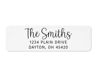 Personalized Return Address Label - (100-430 Labels) - Custom Address Labels - Evrest Press - The Smiths