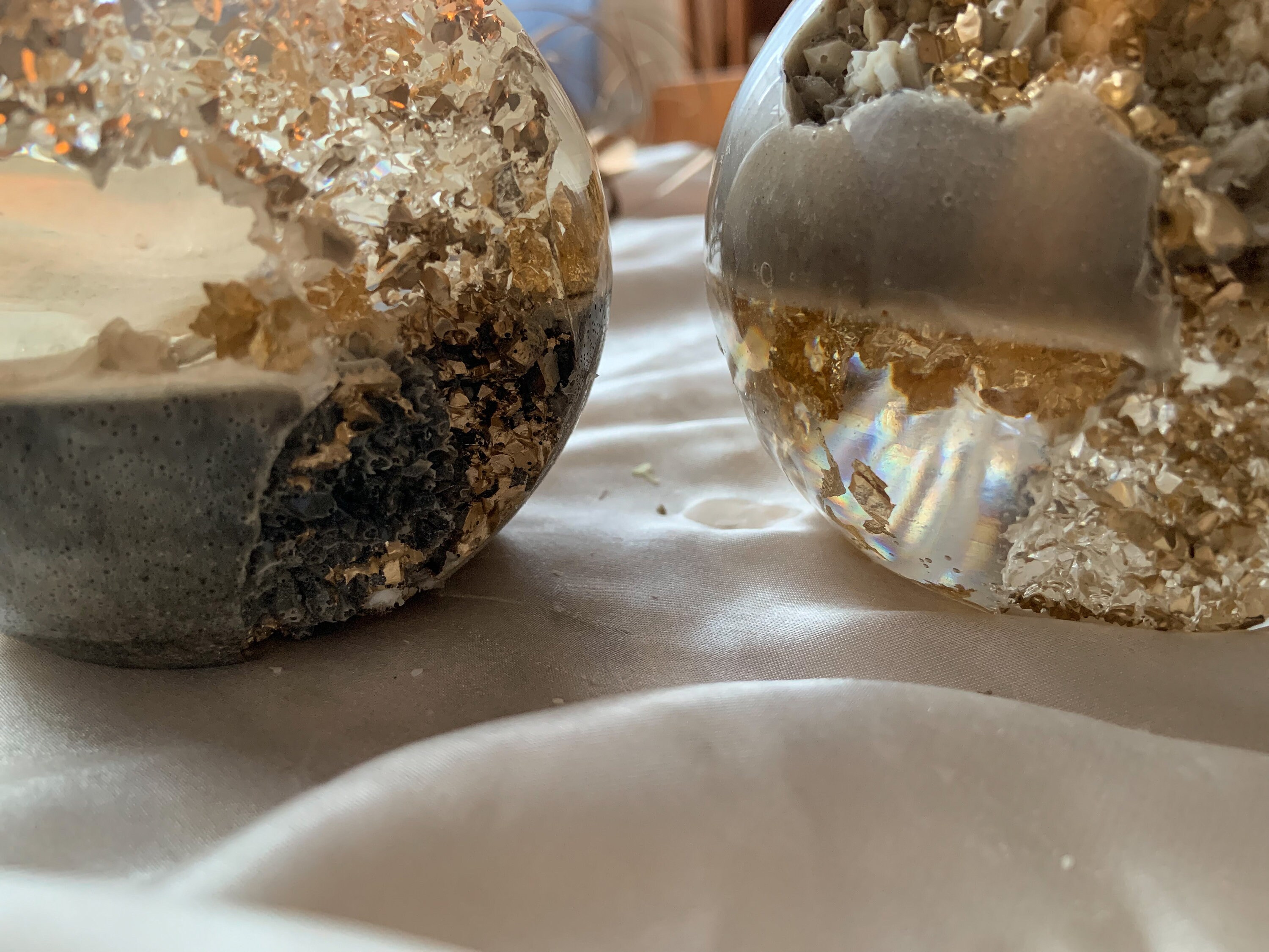 Geode Cave Tea Light Holder|resin Tea Light Holder|nature Inspired Art ...