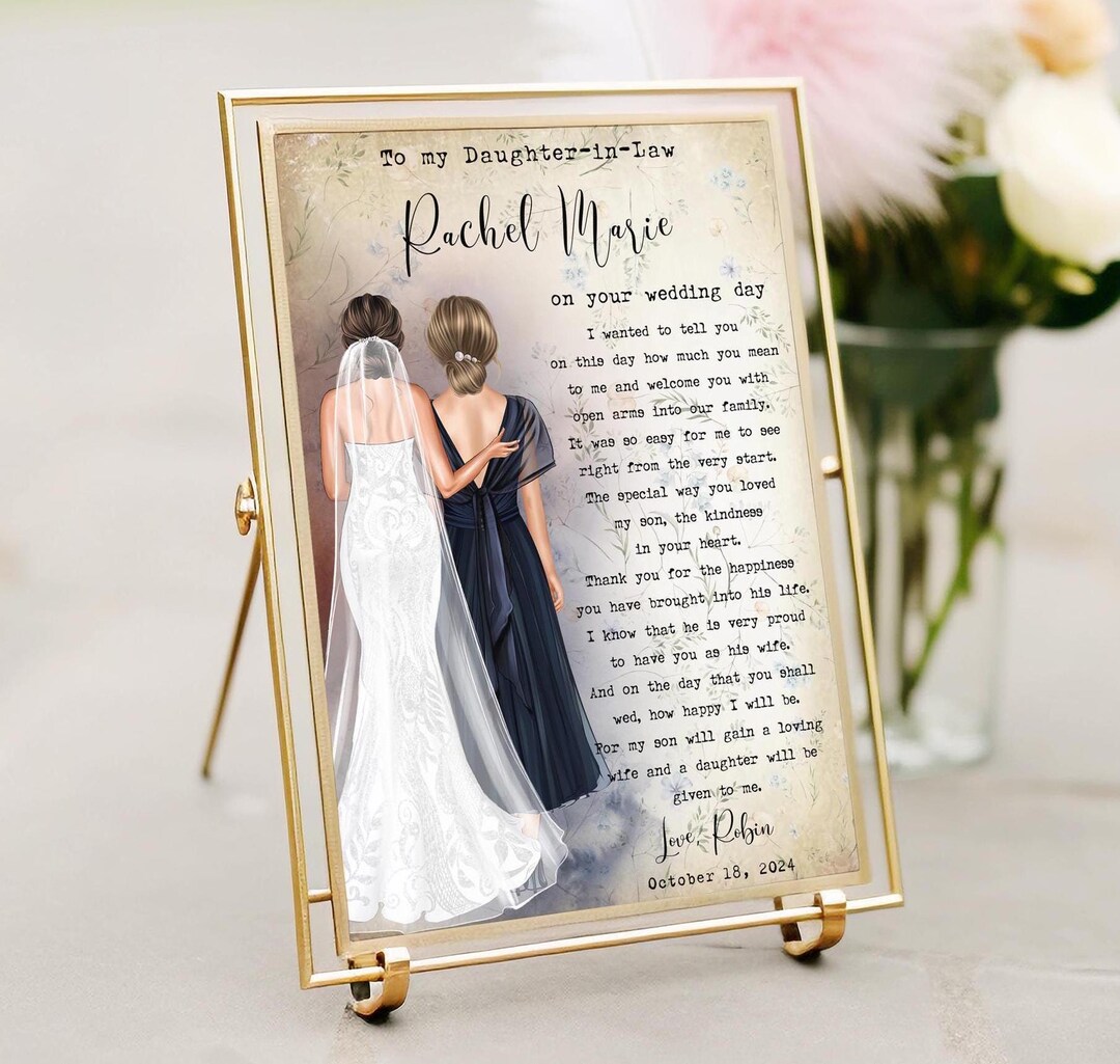 Gift for Daughter in Law on Her Wedding Day Daughter in Law Gift From ...
