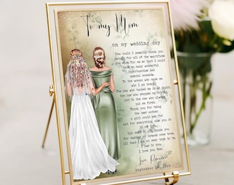 Mother of the Bride gift from Daughter Mother of the bride gift from bride Wedding Gift Mom, Gift for mom on wedding day from daughter