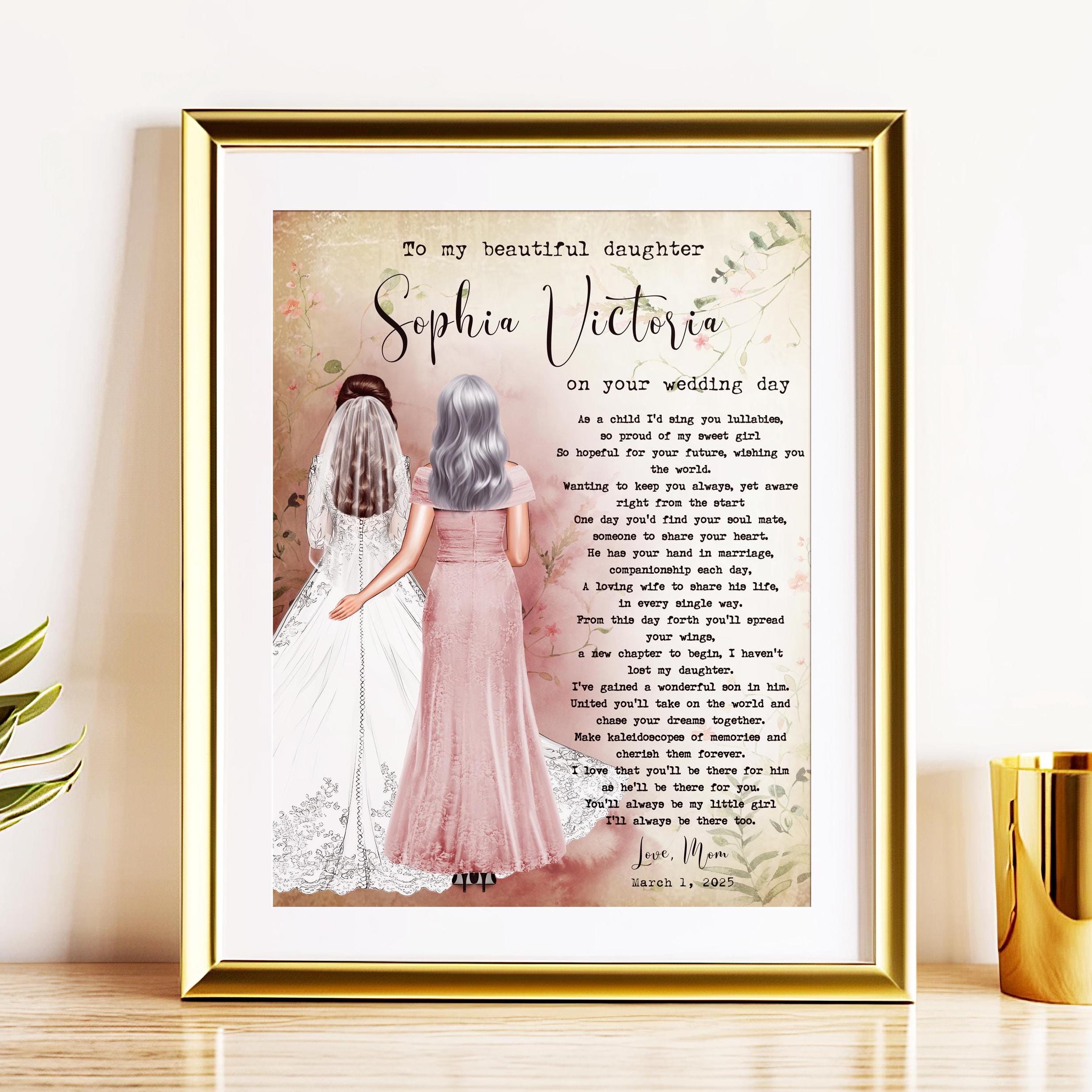 Gift For Daughter On Her Wedding Day Daughter gift from Mother Wedding gift from Mom for Bride Wedding Gift for daughter Rehearsal Dinner