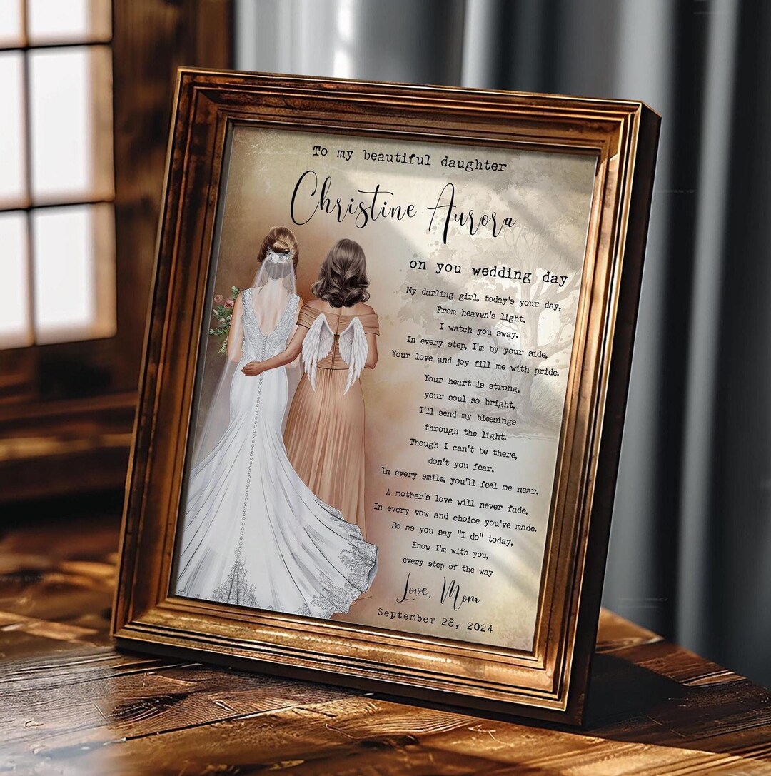 Mother's Day Card For Daughter - Stainless Steel Wallet Card With Heartfelt Message From Mom And Dad