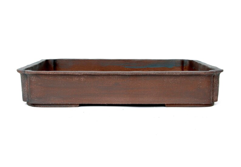 Bonsai Pot Rectangle Handmade Stoneware Red Brown Etsy Australia
