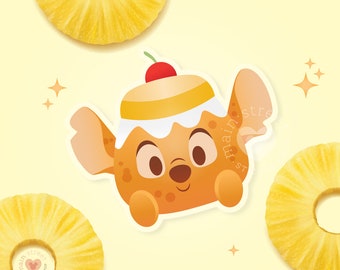 Pineapple Upside Down Cake Stitch Munchling Sticker 3”