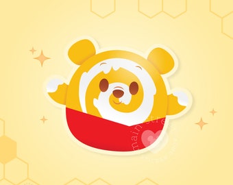 Honey Cake Pooh Munchling Sticker 3”
