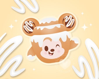 Cinnamon Bun Mickey Munchling Sticker 3”