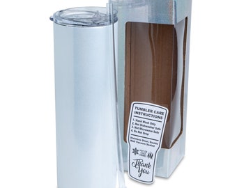 20 oz Sublimation Glitter Shimmer Skinny Tumbler with Lid and Straw, for DIY Personalization Sublimation, Epoxy, UV DTF, Vinyl