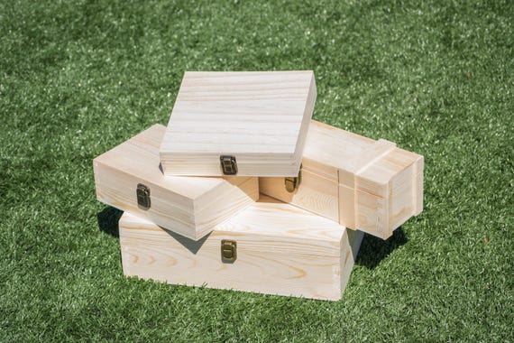 unfinished wood memory box