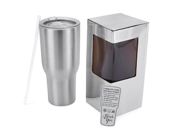 Stainless Steel 40 oz Curve Tumbler with Lid and Straw, Blank Tumbler for Crafting Personalization - Epoxy, UV DTF, Vinyl, Laser Engraving