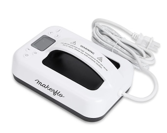 MakerFlo Mini Heat Press 7x5 Inch, Portable Heat Press with LCD, Small Heat Press for Sublimation, HTV & DIY Craft Projects