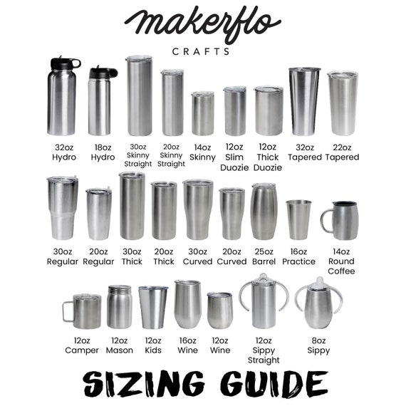 MakerFlo 14 oz, 25 Pack Skinny Sublimation Blank Tumbler, Stainless Steel, White