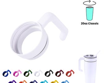 MakerFlo MakerTwist Tumbler Handle for 20oz Classic Tumblers | Twist-On Replacement Handle | Epoxy Ready | Pack of 25