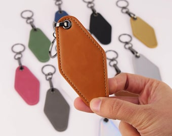 MakerFlo Laserette Retro Motel Keychain Sample Pack, 12 Colors, Double-Sided Engraving, Laser Engraving Ready