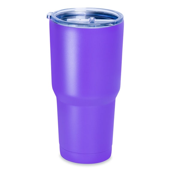 Makerflo 30 oz, 25 Pack Powder Coated Tumbler, Stainless Steel Insulated  Tumbler, Purple