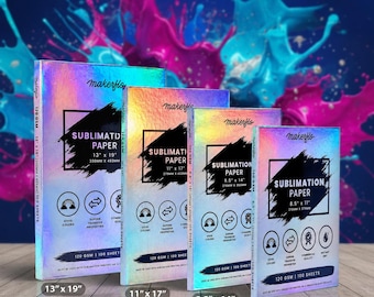Sublimation Paper Sheets Heat Transfer Paper for Tumblers, T-Shirts, Mugs, Phone Cases | Printable Sublimation for DIY & Gifts