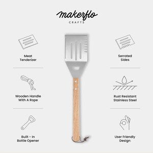 Bulk BBQ Grill Set, Wholesale Barbeque Grilling Tool Set, BBQ Accessories, Wooden BBQ Tool Case, 11 Piece bbq Grill Gift Set, Blank Tool Box image 10