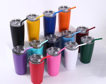 20 oz Classic Powder Coated Tumbler Blank | MakerTwist™ System | Laser Engraving & UV DTF Ready | Stainless Steel | Case of 25