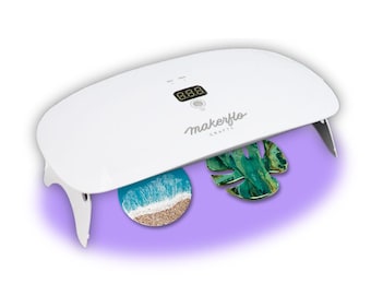 UV Resin Lamp – 36W, 23 LED Bulbs, 365-405nm Curing, USB-C Rechargeable, 3 Timer Modes, Adjustable Legs – Perfect for Resin Crafts & Jewelry