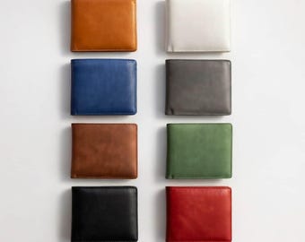 MakerFlo Laserette RFID Bifold Wallet Case of 12, Engravable Vegan Leather Wallet, Laser Engraving & UV Print Ready