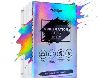 Sublimation Paper Sheets Heat Transfer Paper for Tumblers, T-Shirts, Mugs, Phone Cases | Printable Sublimation for DIY & Gifts