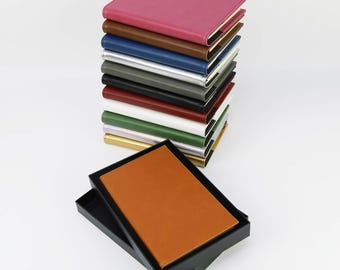 MakerFlo Laserette™ Journal Notebook – Engravable  and Refillable Vegan Leather Journal with Lined Pages and Gift Box, Wholesale & Bulk