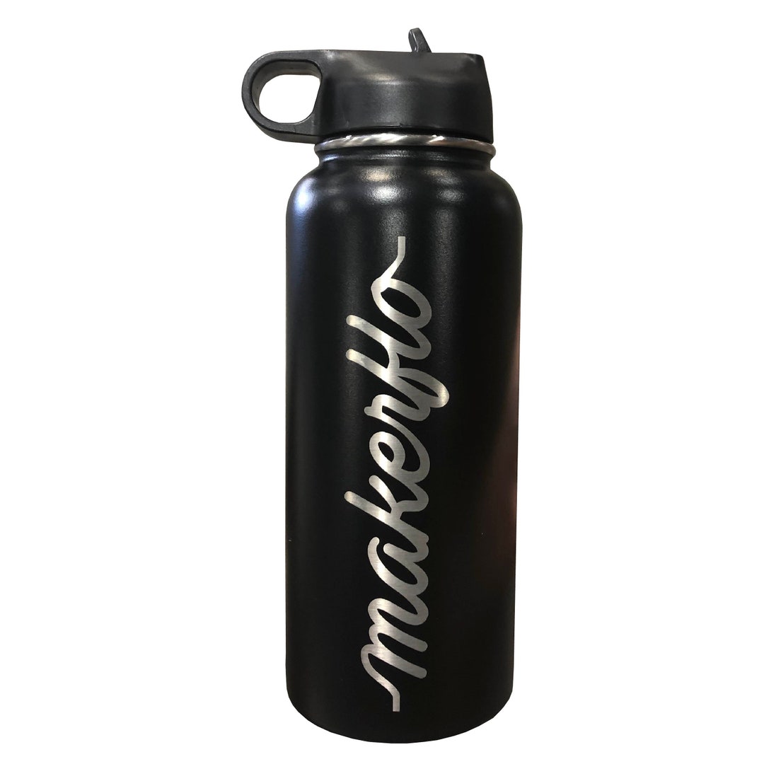 Makerflo Engraved 32 Oz Hydro Water Bottle With Spout Lid, for DIY ...