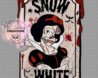 Halloween, Zombie, Spooky, Princess, Snow white, PNG, Instant Download